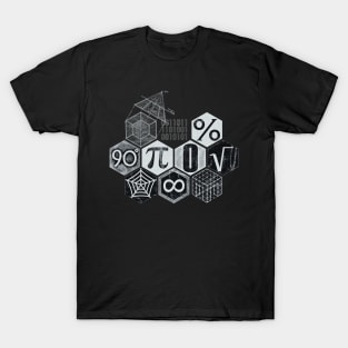 Math's Lesson (Black and White) T-Shirt